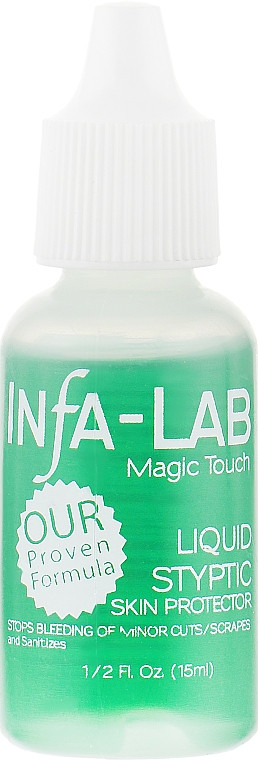 Антисептичні краплі для обробки дрібних подряпин і порізів Infa Lab Liquid Styptic, 15 мл