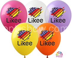 Повітряні кулі "Likee" 12"(30 см) пастель асорті В упак: 100шт ТМ Арт «SHOW»