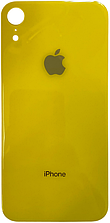 Задня кришка iPhone XR жовта з великим отвором під віконце камери OEM чудовий
