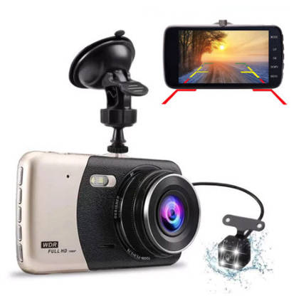 Автомобільний відеореєстратор Full HD X600 DVR 2 камери для реєстратор парктронік в машину з записом 1080р, фото 1