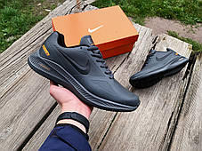 Чоловічі кросівки Nike Zoom Guide 10 Grey Orange сірі з жовтогарячим водонепроникні, фото 4