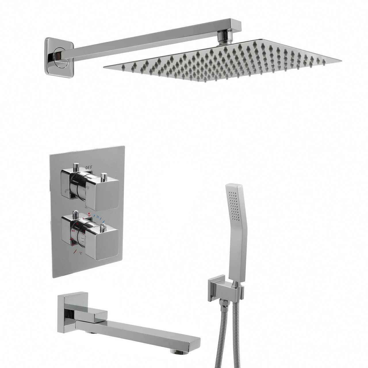 Система прихованого монтажу для душу SSDT-04 з термостатичним змішувачем