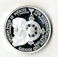 Німеччина ФРГ 10 марок 1992 р.150 років ордену Pour-le-Merite за заслуги в науці срібло 15.5 гр. пруф No588