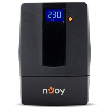 ДБЖ NJOY Horus Plus 800 (PWUP-LI080H1-AZ01B) Lin.int., AVR, 2 x євро, USB, LCD, пластик