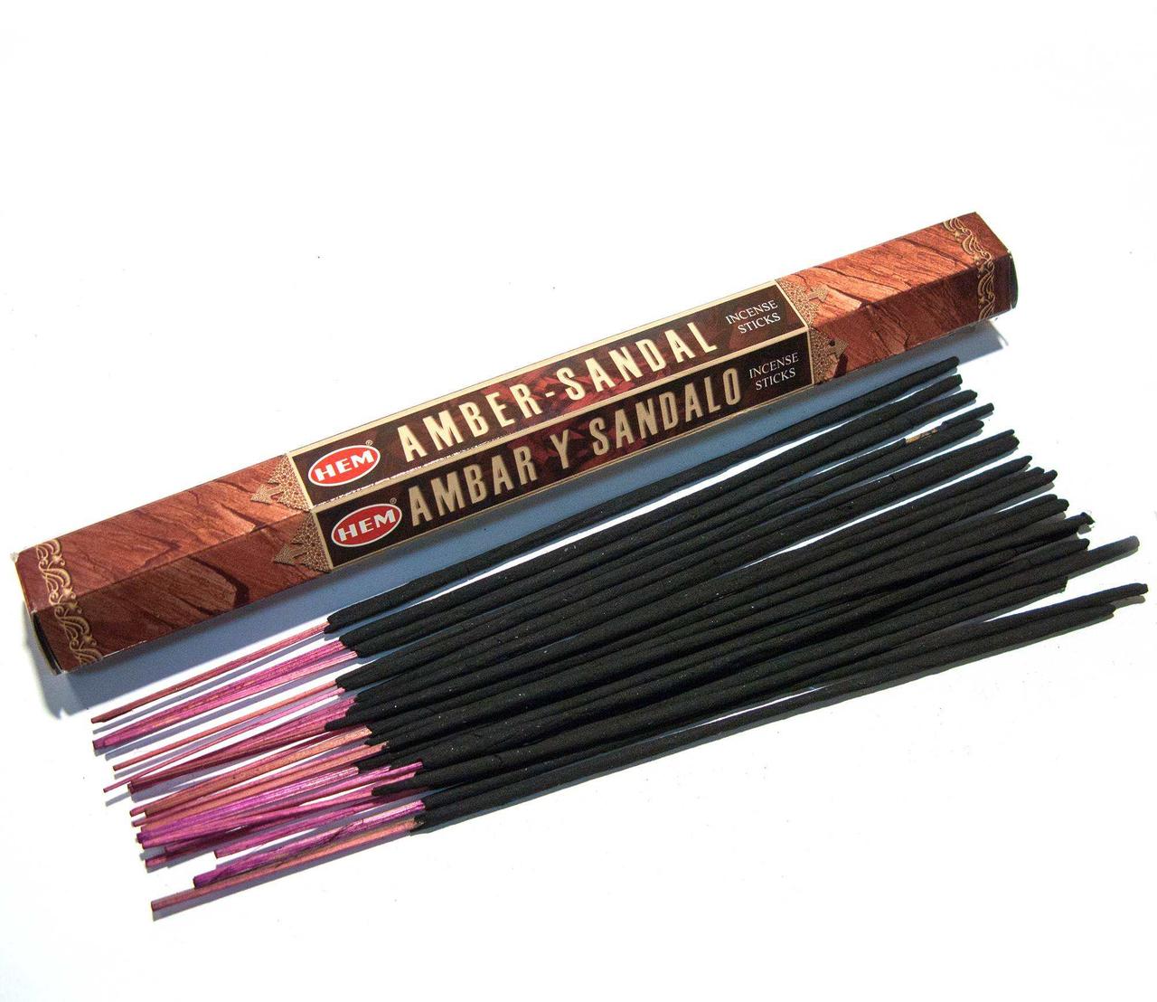 Пахощі Amber Sandal "Янтар і Сандал" Hem шестигранник Індія, фото 1