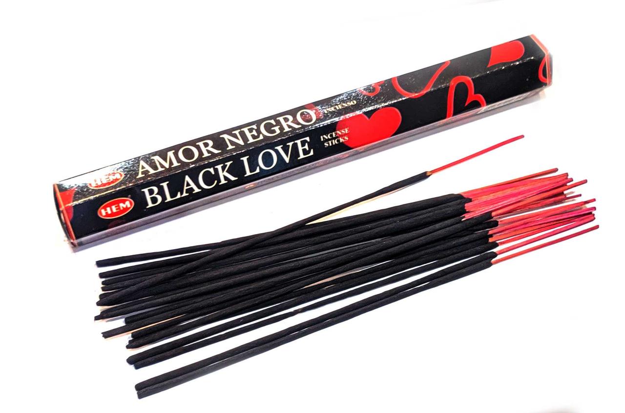 Пахощі Black Love "Чорне Кохання" Hem шестигранник Індія, фото 1