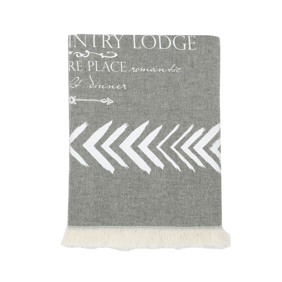 Плед-накидка Barine - Magic Mountain Throw black white чорно-білий 130*170