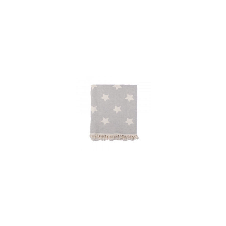 Плед микроплюш Barine - Star Throw grey 130*170