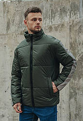 Зимова чоловіча куртка Staff khaki reflective хакі BZP0166