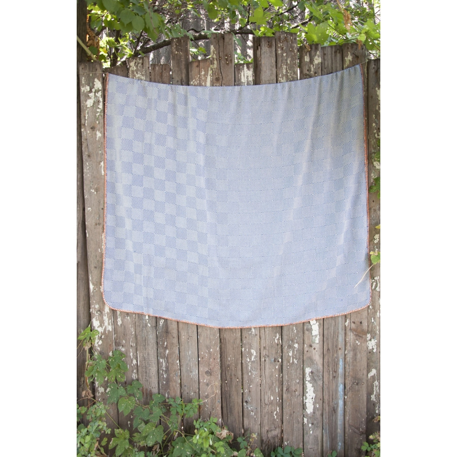 Покривало Barine - Tetra Throw Denim 135*195 темно-синій