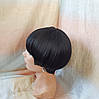 Перука боб-каре пряме термоволосся чорна 2724t-1, фото 4