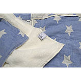 Плед микроплюш Barine - Star Patchwork throw blue блакитний 130*170, фото 3
