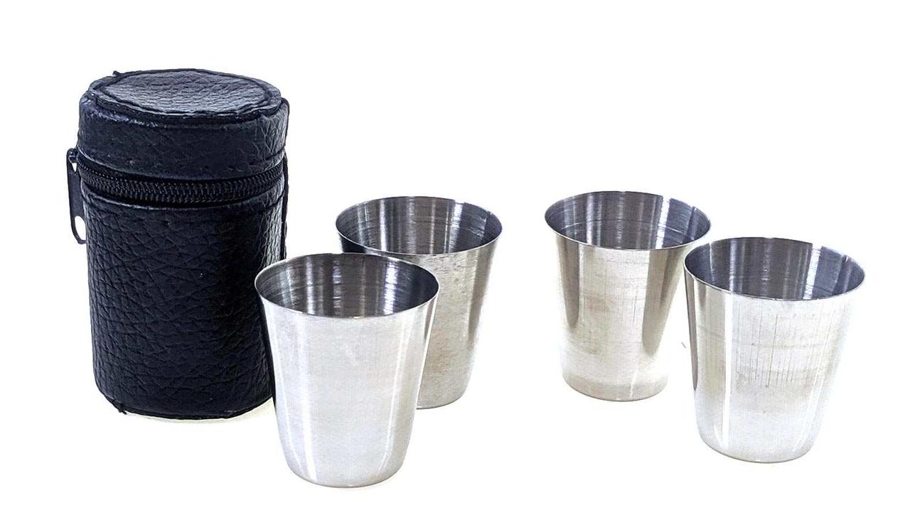 Чарки сталеві набір (7х4,5х4,5 см), фото 1