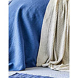 Набор постельное белье с покрывалом + плед Karaca Home - Levni mavi 2020-1 синий евро, фото 3