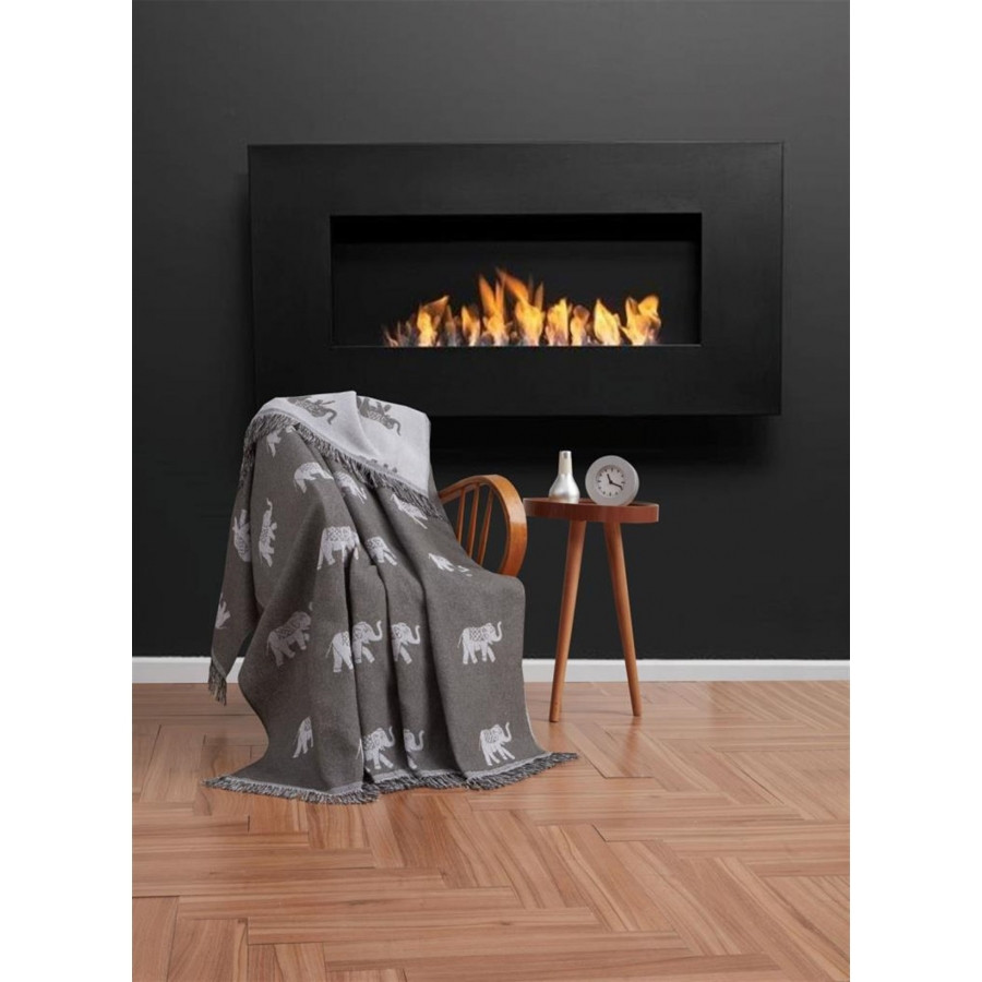 Плед-накидка Eponj Home Buldan Keten - Fil 170*220 haki хакі