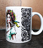 Кружка "Українка", кераміка, 330 мл, фото 3