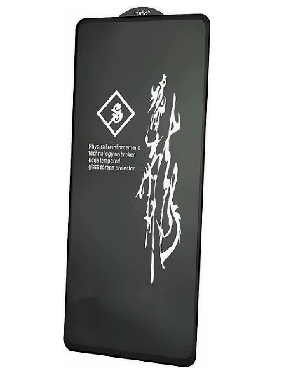 Захисне скло 6D Rinbo на весь екран для Xiaomi Redmi Note 10 Pro чорний клей по всій поверхні, фото 1