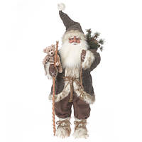 Дід Мороз з посохом і ведмедиком 62cm Reinart Faelens (ціна за 1 штуку)