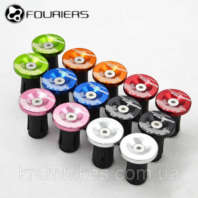 Заглушки керма MTB Fouriers Alloy алюміній з/болт 41р/пара золоті