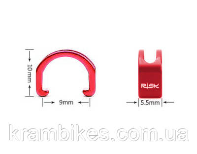Кріплення гідролінії RISK - RA106 Алюміній Червоний