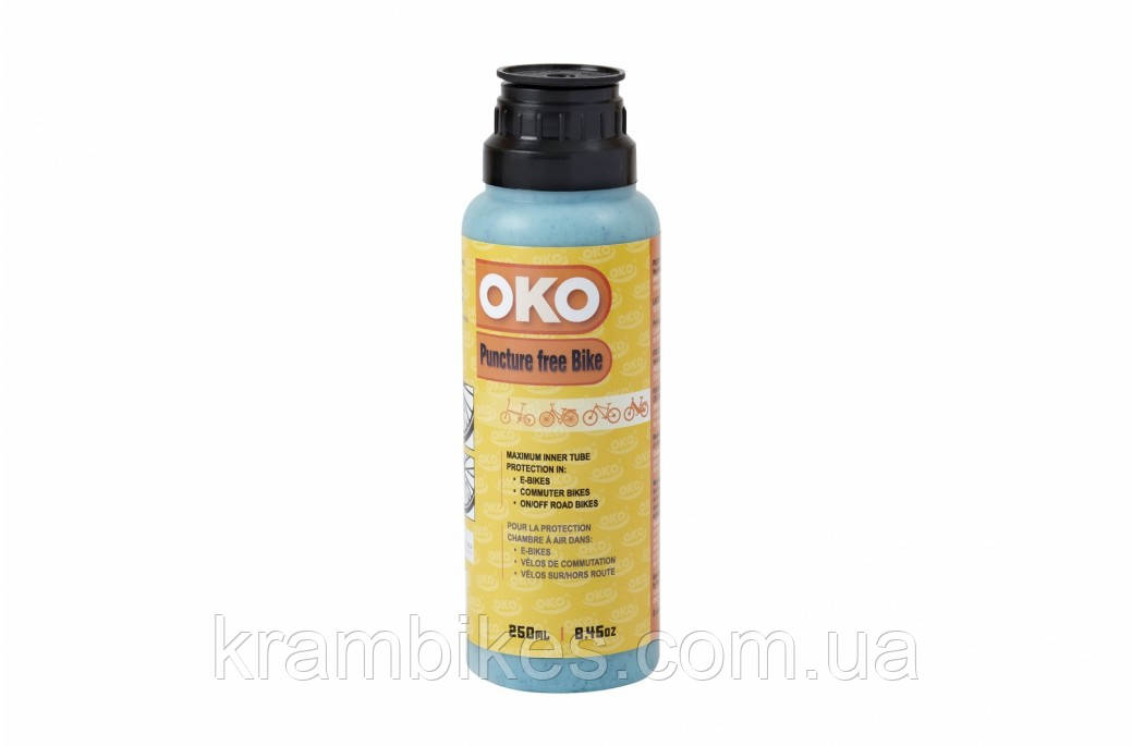 Герметик OKO - PUNCTURE FREE BIKE для камер і безкамерки, 250 ml