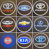 Лого двері на батарейках Audi. Безпровідний лого дверей—Ауді. Lazer door logo., фото 4