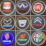 Лого двері на батарейках Audi. Безпровідний лого дверей—Ауді. Lazer door logo., фото 5