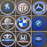 Лого двері на батарейках Audi. Безпровідний лого дверей—Ауді. Lazer door logo., фото 8