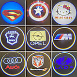 Лого двері на батарейках Audi. Безпровідний лого дверей—Ауді. Lazer door logo., фото 9