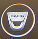 Логод на батарейках DACIA. Бездротове лого дверцята Данія. Lazer door logo. - фото 1 - id-p1489612006