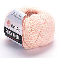 Yarnart Silky Wool светло-розовый №341
