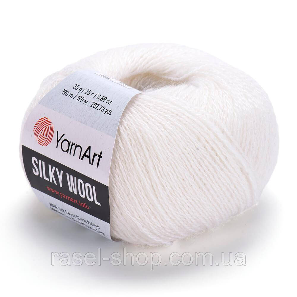 Yarnart Silky Wool белый №347
