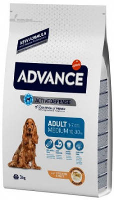 Advance (Адванс) Medium Adult Chicken & Rice Корм для взрослых собак средних пород 14 кг, фото 2