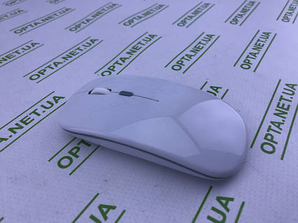 Миша бездротова iMICE E-1300 біла, 4 кнопки, 800/1200/1600 DPI, 2.4 Ghz