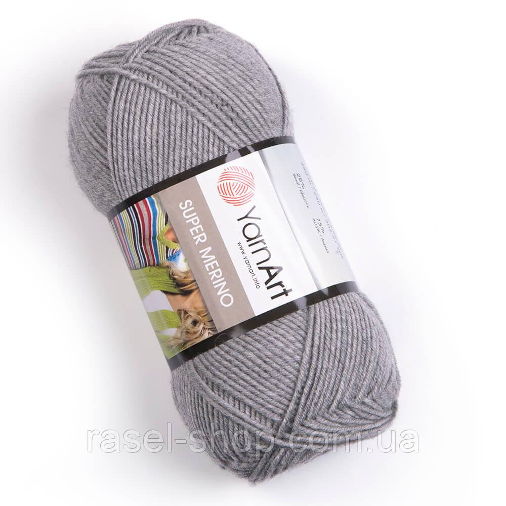 Yarnart Super Merino светло-серый №195