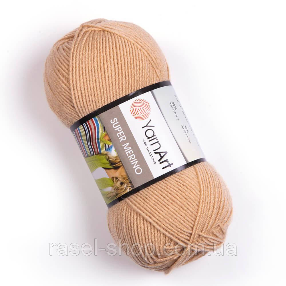Yarnart Super Merino бежевый №219