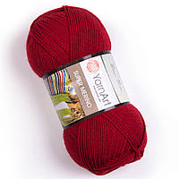 Yarnart Super Merino темно-красный №1175