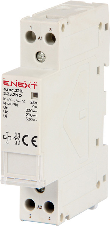 контактор e.mc.220.2.25.2NO, 2р, 25А, 2NO, 220В, фото 1