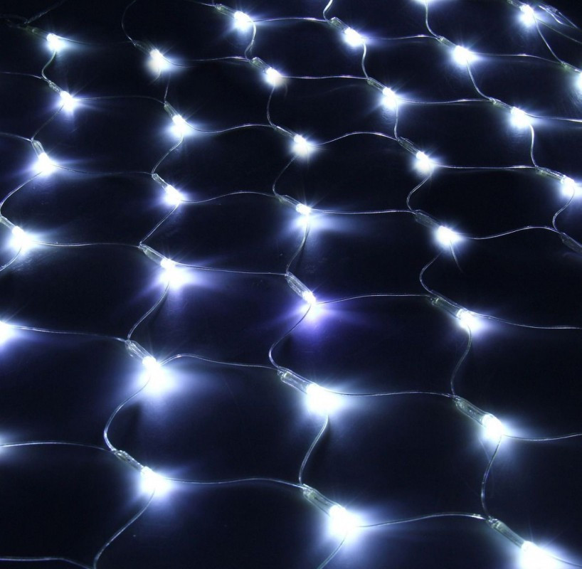 Гірлянда Сітка 192LED 2x2м Білий Заглушка.