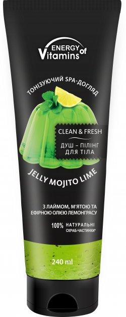 Душ-пілінг для тіла Energy Of Vitamins Jelly Mojito Lime 240 мл