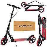 Самокат двоколісний для підлітка iTrike SR 2-049-1-BR Чорно-червоний | Самокат для підлітка, фото 2