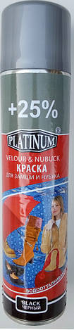 Фарба чорна для нубуку, велюру, замші Платинум Platinum 300 мл, фото 1
