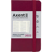 Щотижн. A6 "Axent" дат2023 Pocket Strong винний №8508-23-46