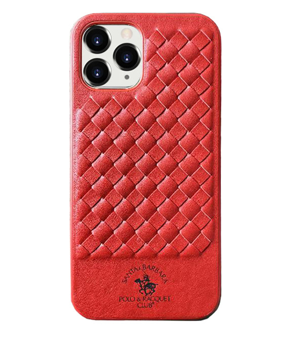 Чохол Шкіряний Leather Case для iPhone 12 Pro Polo Premium (03) Red червоний