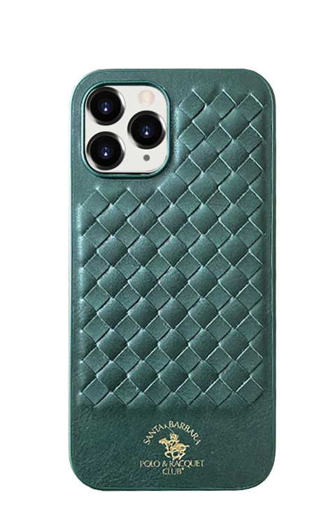Чохол шкіряний Leather Case для iPhone 12 Pro Polo Premium (02) Green зелений