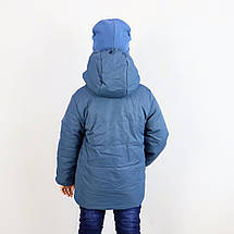 20438син Зимняя куртка для мальчика синяя тм Одягайко размер 110 см, фото 2