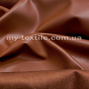 Тканина шкірозамінник на замшевій основі стрейч щільна 145 см Кемел