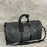 Мужская спортивная сумка Louis Vuitton Keepall Damier Graphite