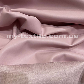 Тканина шкірозамінник на замшевій основі стрейч щільна 145 см Рожевий