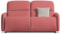Двомісний диван Лас-Вегас, в тканини, розкладний, червоний